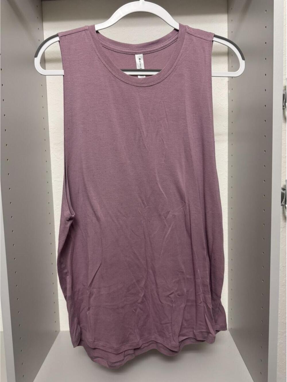 Athleta Mauve Sleeveless Tank Top Large